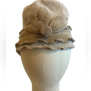 Angora Rabbit Blend 20’s style Cloche hat